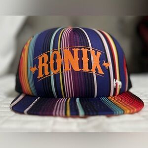 Ronix Tequila Sunrise Bandwagon Mesh Trucker rainbow adjustable snap back hat
